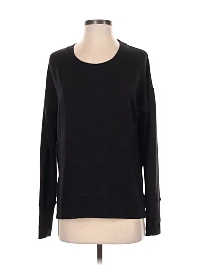 Pre-owned Athleta Long Sleeve T-shirt In Black