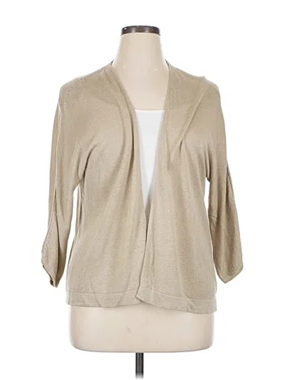 Pre-owned Jjill Cardigan Sweater In Brown