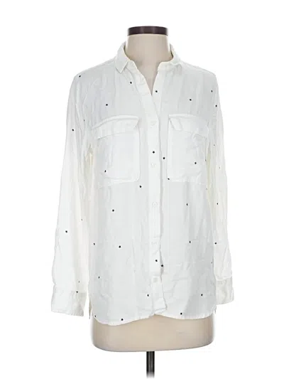 Pre-owned Gap Outlet Long Sleeve Button Down Shirt In White