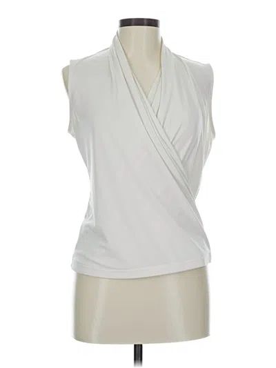 Pre-owned Banana Republic Sleeveless Blouse In White