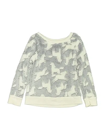 Pre-owned Cat & Jack Kids' Pullover Sweater In Silver