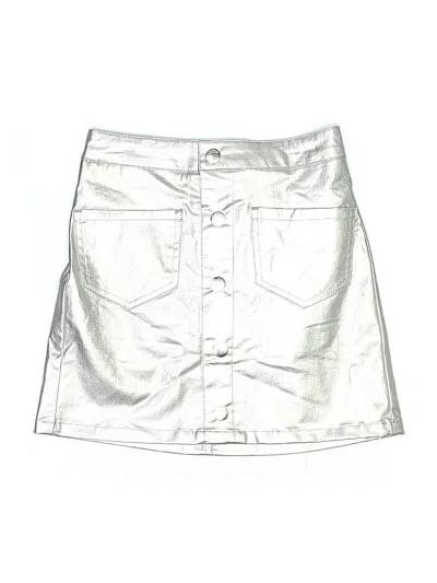Pre-owned Justice Kids' Skirt In Silver