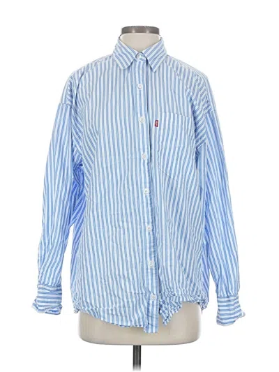 Pre-owned Levi's Long Sleeve Button Down Shirt In Blue