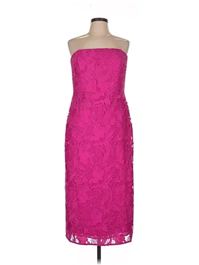Pre-owned ml Monique Lhuillier Cocktail Dress In Pink