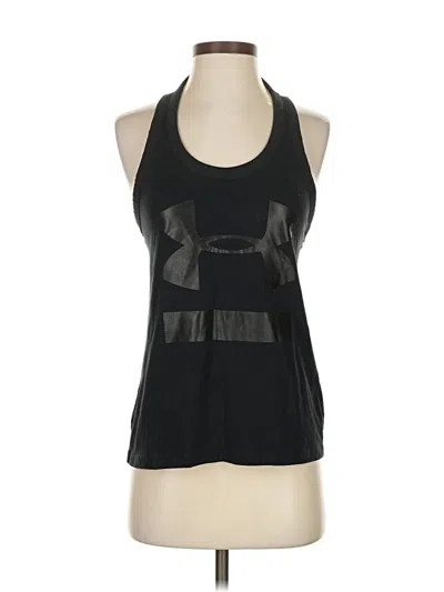 Pre-owned Under Armour Tank Top Black Halter Neckline Tops