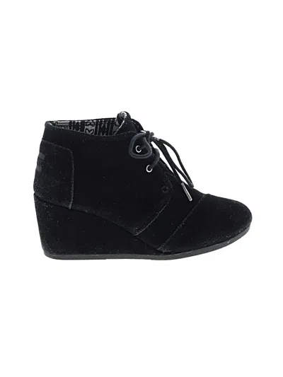 Pre-owned Toms Ankle Boots In Black