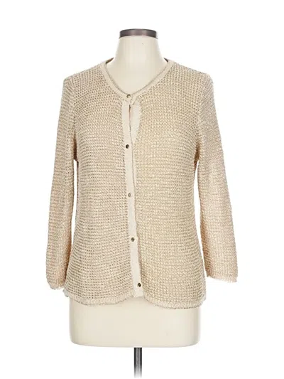 Pre-owned Zara Cardigan Sweater In Brown