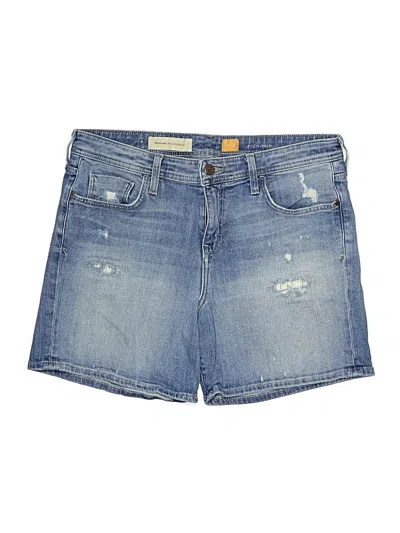 Pre-owned Pilcro And The Letterpress Denim Shorts In Blue