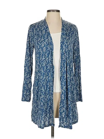 Pre-owned Lands' End Cardigan Sweater In Blue
