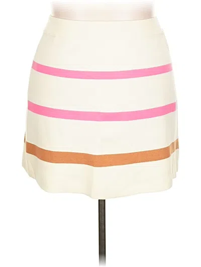 Pre-owned Queen Of Sparkles Casual Skirt In White