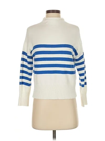 Pre-owned Truth By Republic Turtleneck Sweater In White