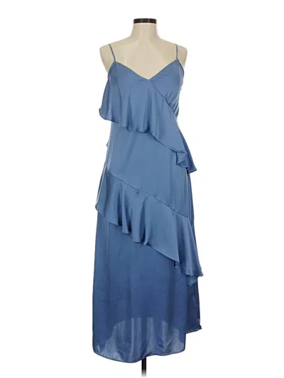 Pre-owned Ramy Brook Cocktail Dress In Blue