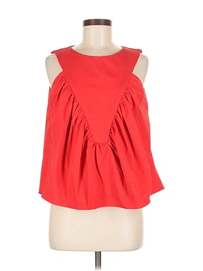 Pre-owned Fashion Sleeveless Blouse In Red