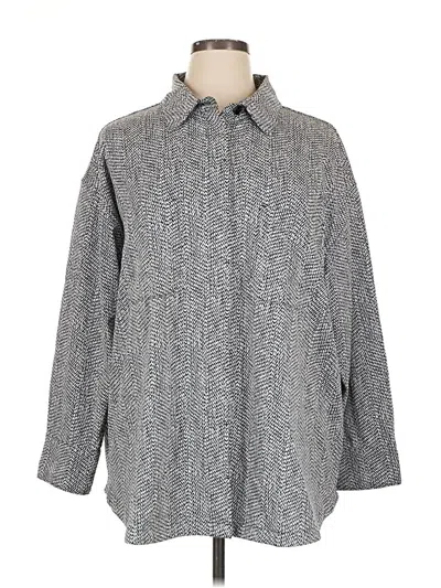 Pre-owned Athleta Coat In Gray