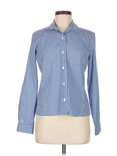 Pre-owned Pendleton Long Sleeve Button Down Shirt In Blue