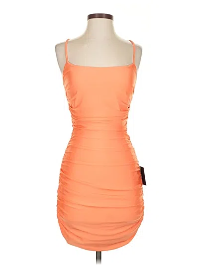 Pre-owned Lulus Cocktail Dress In Orange