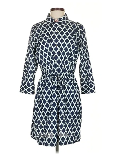 Pre-owned Lands' End Casual Dress In Blue