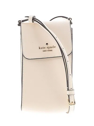 Pre-owned Kate Spade New York Leather Crossbody Bag In White