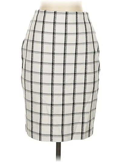 Pre-owned Express Formal Skirt In Gray