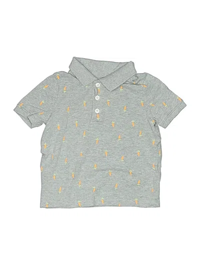 Pre-owned Gap Kids' Short Sleeve Button Down Shirt In Gray