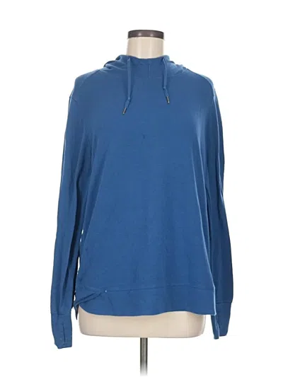 Pre-owned Athletic Works Pullover Hoodie In Blue