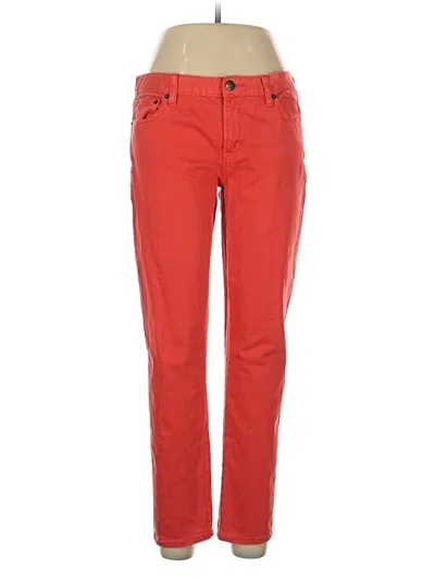 Pre-owned J.crew Factory Store Jeans In Red