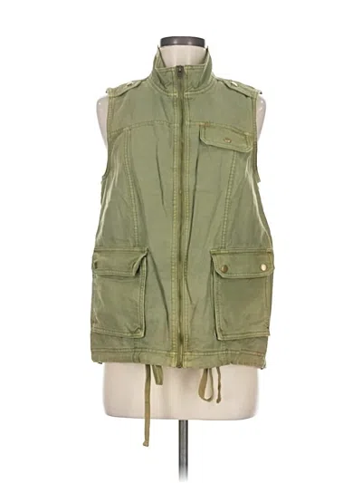 Pre-owned Lucky Brand Vest In Green