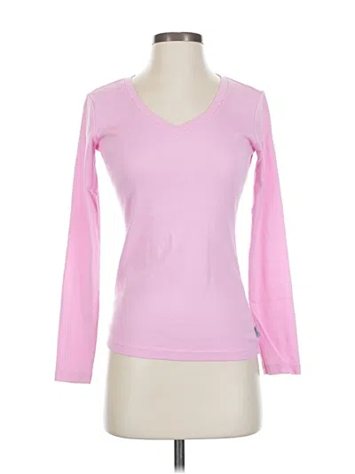 Pre-owned Eddie Bauer Long Sleeve T-shirt In Pink
