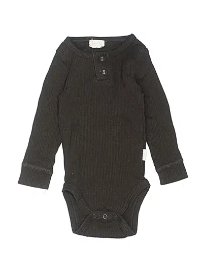 Pre-owned Jamie Kay Babies' Long Sleeve Onesie In Brown