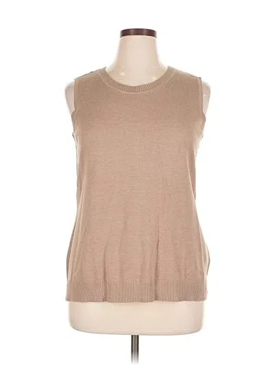 Pre-owned Assorted Brands Sweater Vest In Brown