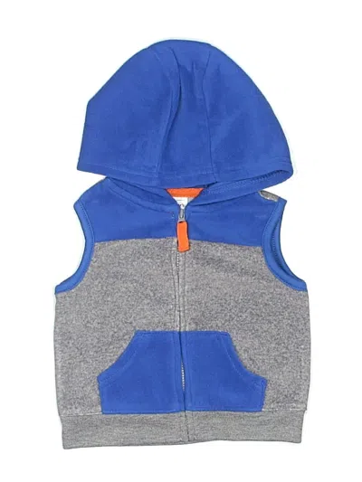 Pre-owned Carter's Babies' Zip Up Hoodie In Blue
