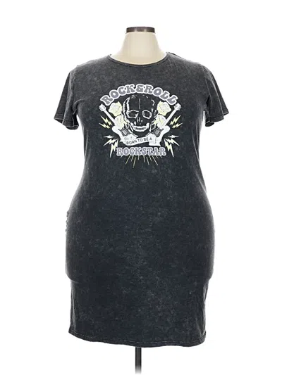 Pre-owned Assorted Brands Casual Dress In Gray