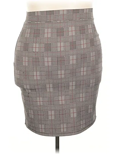 Pre-owned Studio By Torrid Formal Skirt In Gray