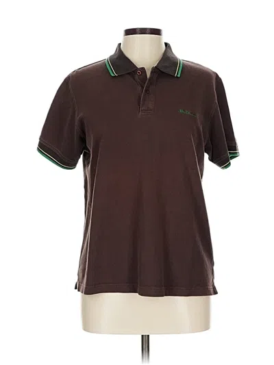 Pre-owned Ben Sherman Short Sleeve Polo Shirt In Brown