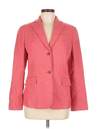 Pre-owned Lands' End Blazer Jacket In Red