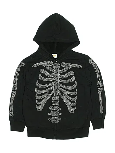 Pre-owned Gymboree Kids' Zip Up Hoodie In Black