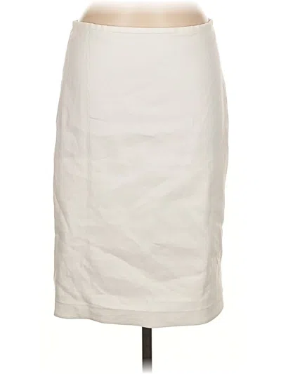 Pre-owned Ann Taylor Formal Skirt In White