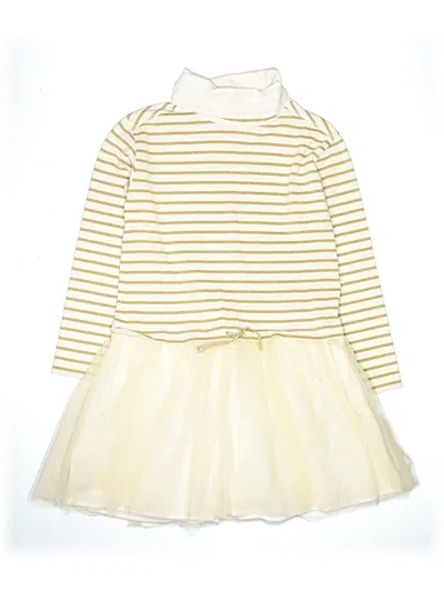 Pre-owned Crewcuts Kids' Dress In White