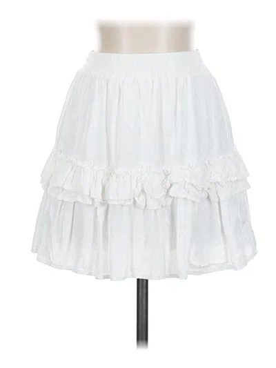 Pre-owned Storia Casual Skirt In White