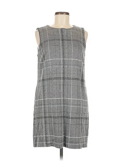 Pre-owned Jjill Casual Dress In Gray