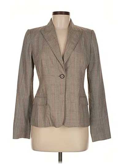 Pre-owned Elie Tahari Blazer Jacket In Gray
