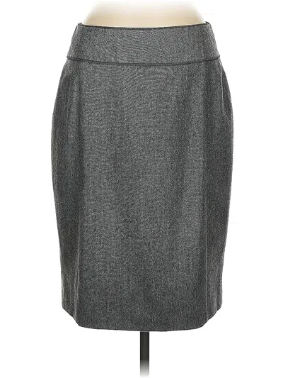 Pre-owned Lk Bennett Wool Skirt In Gray
