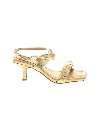 Pre-owned Franco Sarto Sandals In Gold