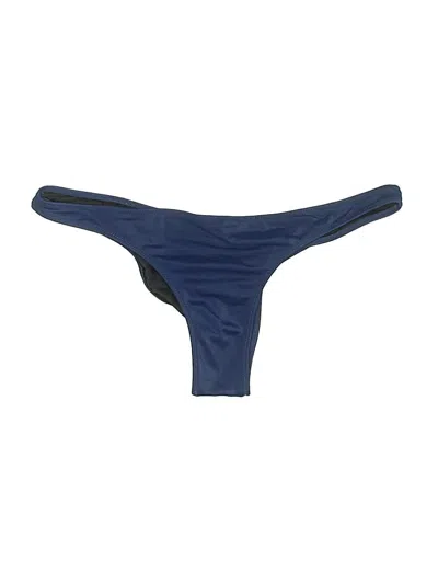 Pre-owned Victoria's Secret Swimsuit Bottoms In Blue