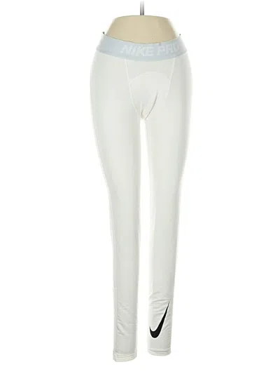 Pre-owned Nike Active Pants In White