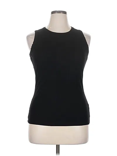 Pre-owned Unbranded Sleeveless T-shirt In Black