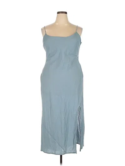 Pre-owned Asos Design Casual Dress In Blue