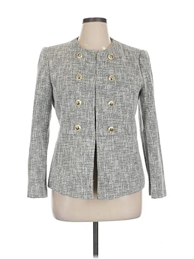 Pre-owned Zara Blazer Jacket In Gray
