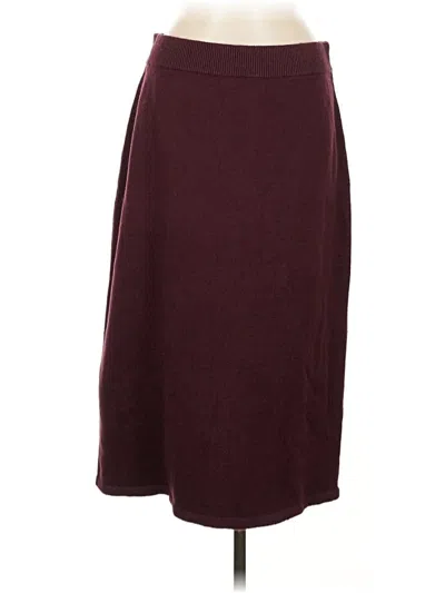 Pre-owned Talbots Casual Skirt In Burgundy