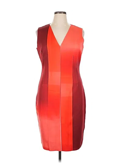 Pre-owned Elie Tahari Cocktail Dress In Orange